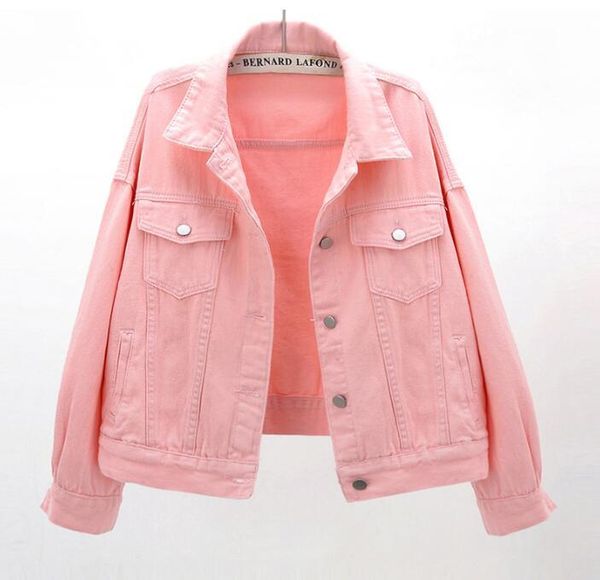 women's jackets 2021 autumn long-sleeved denim jacket female short paragraph bf loose pink student, Black;brown
women's jackets 2021 autumn long-sleeved denim jacket female short paragraph bf loose pink student, Black;brown