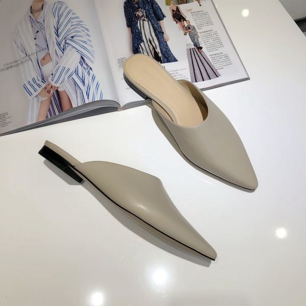 flip flop spring summer style closed-toe slippers women's korean-style pointed-toe flat sandals loafers mules shoes, Black
flip flop spring summer style closed-toe slippers women's korean-style pointed-toe flat sandals loafers mules shoes, Black