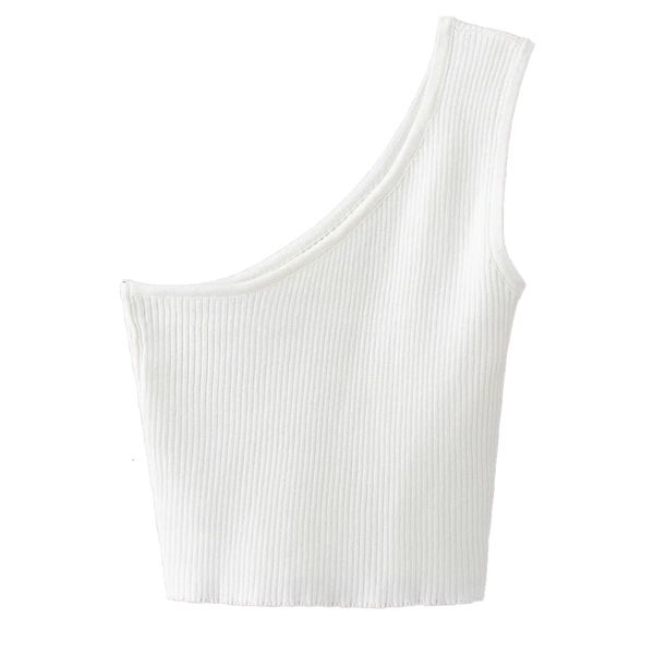 polo summer women elegant knitted one shoulder asymmetric tees sleeveless casual female femme t- shirts ropa mujer, White
polo summer women elegant knitted one shoulder asymmetric tees sleeveless casual female femme t- shirts ropa mujer, White