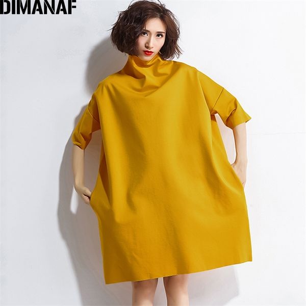 dimanaf autumn dresses women turtleneck cotton knitting femme clothes elegant solid vestidos plus size fashion ladies dress 210331, Black;gray
dimanaf autumn dresses women turtleneck cotton knitting femme clothes elegant solid vestidos plus size fashion ladies dress 210331, Black;gray