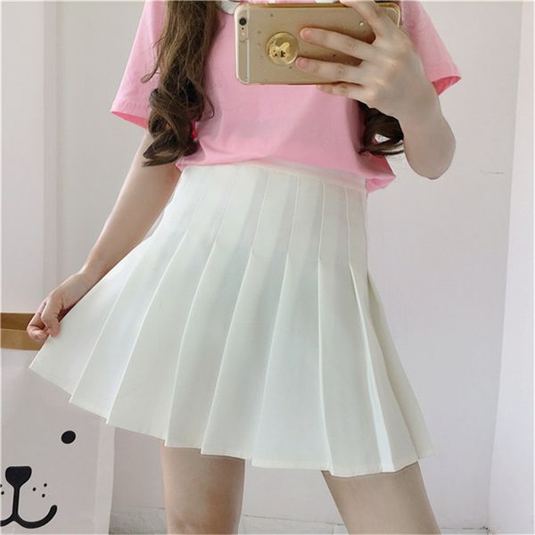 summer women skirt high waist student pleated skirt solid color female mini skirts wind cosplay ladies skirt r226 size xl, Black
summer women skirt high waist student pleated skirt solid color female mini skirts wind cosplay ladies skirt r226 size xl, Black