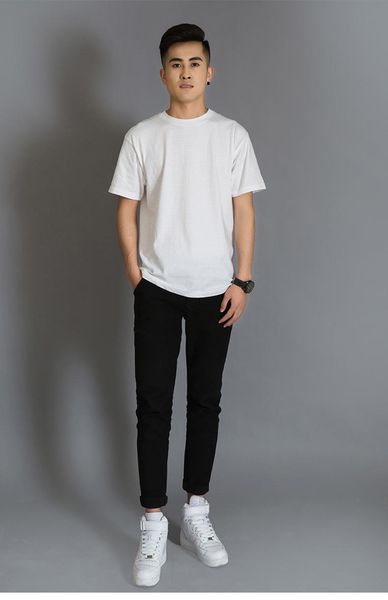 men's t-shirts 230g pure cotton short-sleeved t-shirt men and women solid color white blank shirt tide brand ins wholesale supply, White;black
men's t-shirts 230g pure cotton short-sleeved t-shirt men and women solid color white blank shirt tide brand ins wholesale supply, White;black
