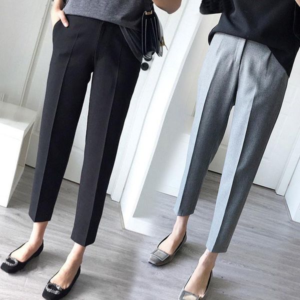 women's pants & capris women ankle length straight trousers pencil pant ol black grey color korea style causal autumn and winter plus s, Black;white
women's pants & capris women ankle length straight trousers pencil pant ol black grey color korea style causal autumn and winter plus s, Black;white
