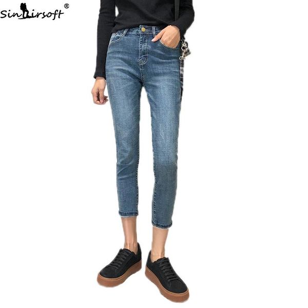 women's jeans 2021 spring and autumn tight skinny high waist women fashion trend comfortable casual wild feet denim trousers, Blue
women's jeans 2021 spring and autumn tight skinny high waist women fashion trend comfortable casual wild feet denim trousers, Blue