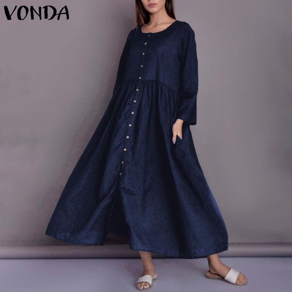 casual long sleeve button down dress vonda shirt dresses loose holiday party vestidos plus size elegant robe s-5xl sundress, Black;gray
casual long sleeve button down dress vonda shirt dresses loose holiday party vestidos plus size elegant robe s-5xl sundress, Black;gray