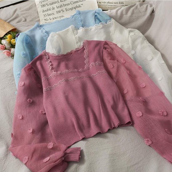 women's blouses & shirts women fashion slim bodycon patchwork lace long sleeves chiffon blouse lady sweet casual girls elegant daily ba, White
women's blouses & shirts women fashion slim bodycon patchwork lace long sleeves chiffon blouse lady sweet casual girls elegant daily ba, White