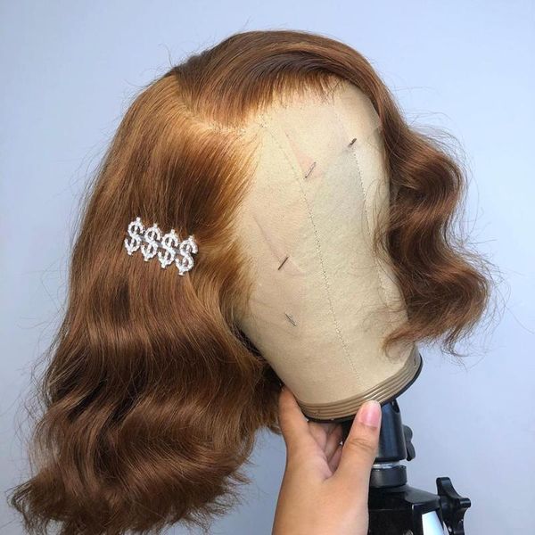 lace wigs short wig honey brown bob front human hair for black women body wave 13x4 frontal brazilian 180, Black;brown
lace wigs short wig honey brown bob front human hair for black women body wave 13x4 frontal brazilian 180, Black;brown