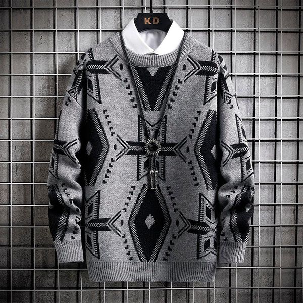 men's sweaters 2021 autumn and winter micro-extended round neck pullover sweater, White;black
men's sweaters 2021 autumn and winter micro-extended round neck pullover sweater, White;black