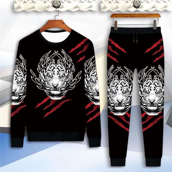 men's tracksuits early autumn long-sleeved sweater young and middle-aged suit fashion trend 3d printing dragon figure large size, Gray
men's tracksuits early autumn long-sleeved sweater young and middle-aged suit fashion trend 3d printing dragon figure large size, Gray