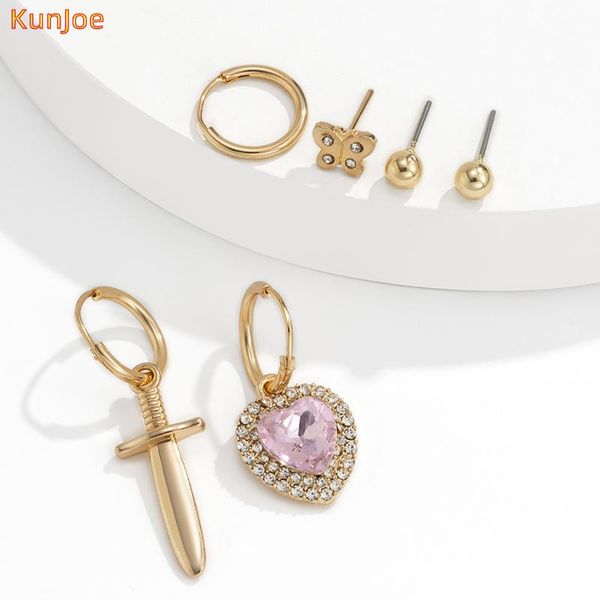 hoop & huggie kunjoe earrings temperament trendy crystal heart pendant charm geometry women party fashion jewelry accessories, Golden;silver
hoop & huggie kunjoe earrings temperament trendy crystal heart pendant charm geometry women party fashion jewelry accessories, Golden;silver