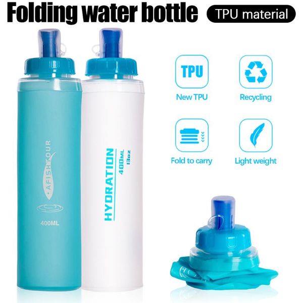 hydration packs collapsible water bottle portable tpu outdoor travel sport container 400ml soft bag for marathon camping hiking
hydration packs collapsible water bottle portable tpu outdoor travel sport container 400ml soft bag for marathon camping hiking
