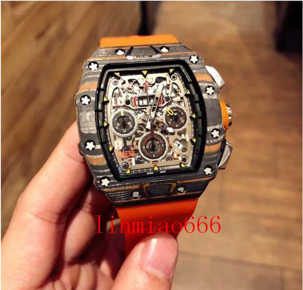 rico6-1 luxury men's watch movement watch, rm-11, lmc last edition flyback chronograph lotus f1 team series. carbon fiber case, rubber, Slivery;brown
rico6-1 luxury men's watch movement watch, rm-11, lmc last edition flyback chronograph lotus f1 team series. carbon fiber case, rubber, Slivery;brown
