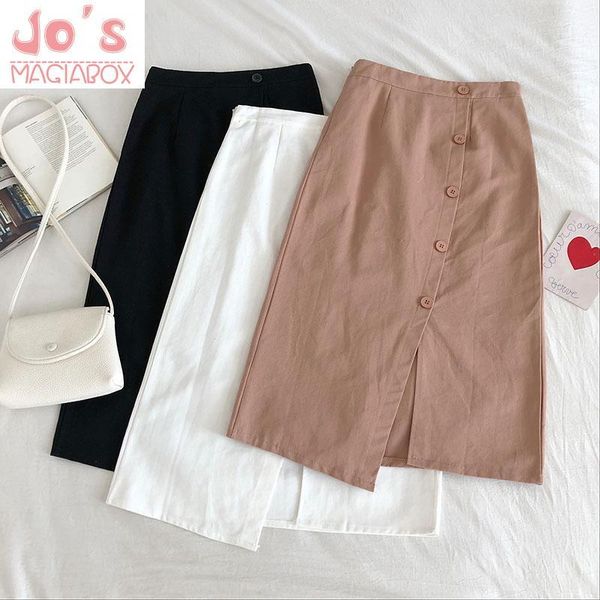skirts casual korean solid women button empire knee-length a-line skirt spring summer vintage office lady high waist mid-calf, Black
skirts casual korean solid women button empire knee-length a-line skirt spring summer vintage office lady high waist mid-calf, Black