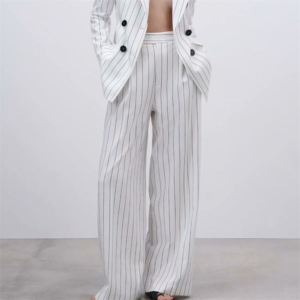 women summer casual striped straight pants za buttons fashion street ol female elegant trousers botton clothes 210513, Blue
women summer casual striped straight pants za buttons fashion street ol female elegant trousers botton clothes 210513, Blue