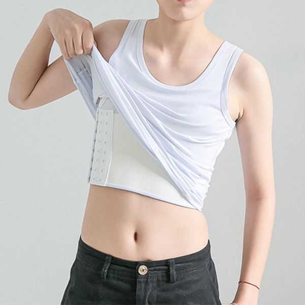 women's shapers chest binder vest enhanced bandage inside for trans les tomboy breast flatten cotton undershirt, Black;white
women's shapers chest binder vest enhanced bandage inside for trans les tomboy breast flatten cotton undershirt, Black;white