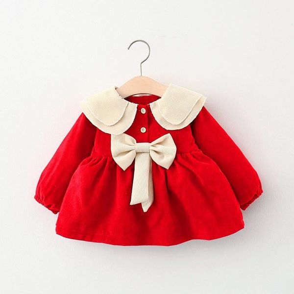girl's dresses spring autumn born baby girl clothes casual bow long sleeve dress for clothing 1 year birthday princess, Red;yellow
girl's dresses spring autumn born baby girl clothes casual bow long sleeve dress for clothing 1 year birthday princess, Red;yellow