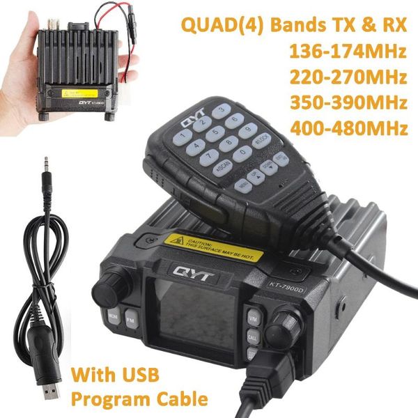 walkie talkie qyt kt-7900d 4 bands vechile two way radio station with usb programming cable upgrade of kt-8900 car transceiver
walkie talkie qyt kt-7900d 4 bands vechile two way radio station with usb programming cable upgrade of kt-8900 car transceiver