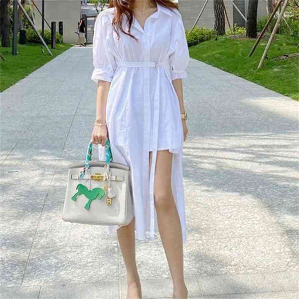 korean summer fashion shirt dress female vintage irregular sashes elegant women casual white 210519, Black;gray
korean summer fashion shirt dress female vintage irregular sashes elegant women casual white 210519, Black;gray