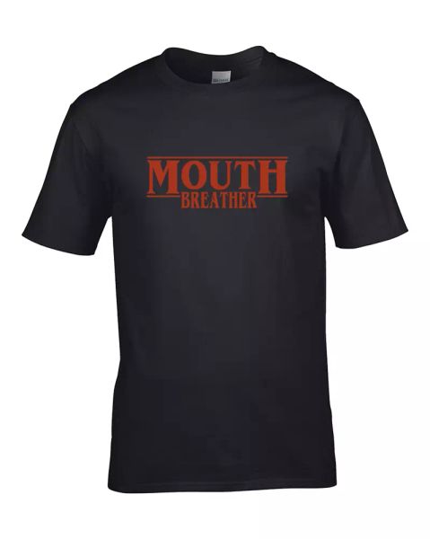 mouth breather- cool retro 80s style sci fi series inspired boy's t-shirt, White;black
mouth breather- cool retro 80s style sci fi series inspired boy's t-shirt, White;black