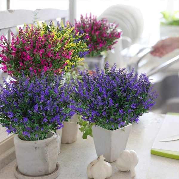 8bundles artificial lavender outdoor fake flowers bouquet faux plastic greenery plants floral branch for wedding garden decor decorative & w
8bundles artificial lavender outdoor fake flowers bouquet faux plastic greenery plants floral branch for wedding garden decor decorative & w