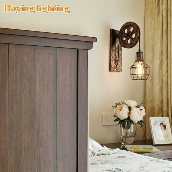 retro pulley industrial style metal antique cage pendant mount light single head lifting walkway stairs corridor wall lamp
retro pulley industrial style metal antique cage pendant mount light single head lifting walkway stairs corridor wall lamp