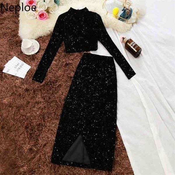 gold velet temperament 2 pcs women set stand collar long sleeve + high waist hip skirt conjuntos de mujer 48025 210422, White
gold velet temperament 2 pcs women set stand collar long sleeve + high waist hip skirt conjuntos de mujer 48025 210422, White