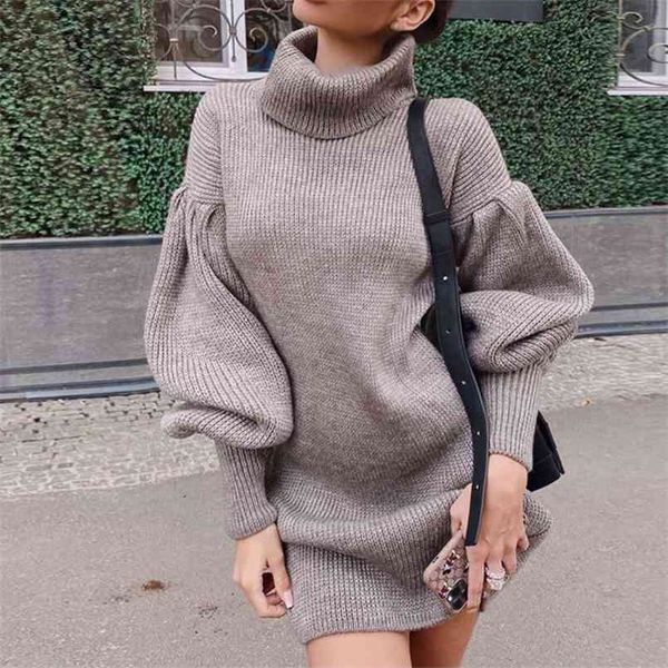 fashion lantern sleeve sweater dress autumn winter casual turtleneck lantern knitted woolen dress for women 210508, Black
fashion lantern sleeve sweater dress autumn winter casual turtleneck lantern knitted woolen dress for women 210508, Black