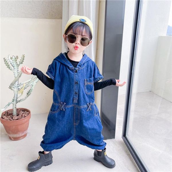 children clothes girls' denim jumpsuit 2021 fashion loose kids 1-7t girls overalls hooded boys jumpsuits, Blue
children clothes girls' denim jumpsuit 2021 fashion loose kids 1-7t girls overalls hooded boys jumpsuits, Blue
