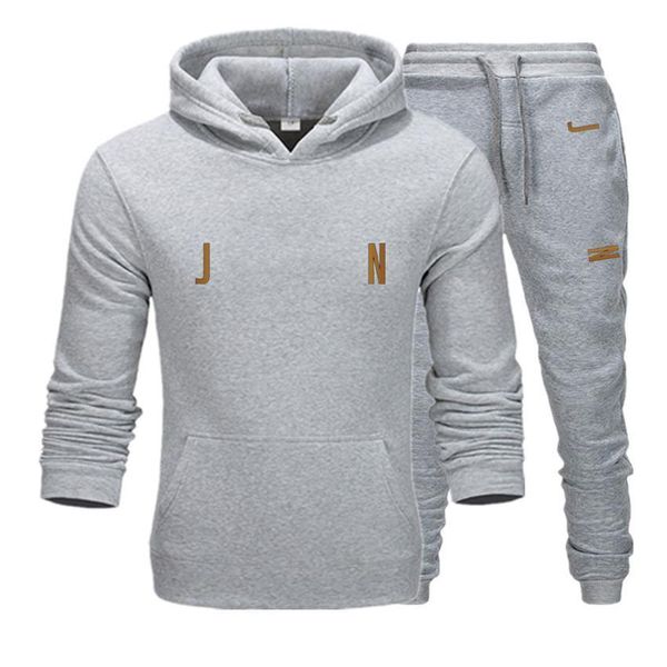hoodies men's sportswear sets casual tracksuit men 2 piece sweatshirt + sweatpants suit 2021 autumn winter hooded thick male, Gray
hoodies men's sportswear sets casual tracksuit men 2 piece sweatshirt + sweatpants suit 2021 autumn winter hooded thick male, Gray