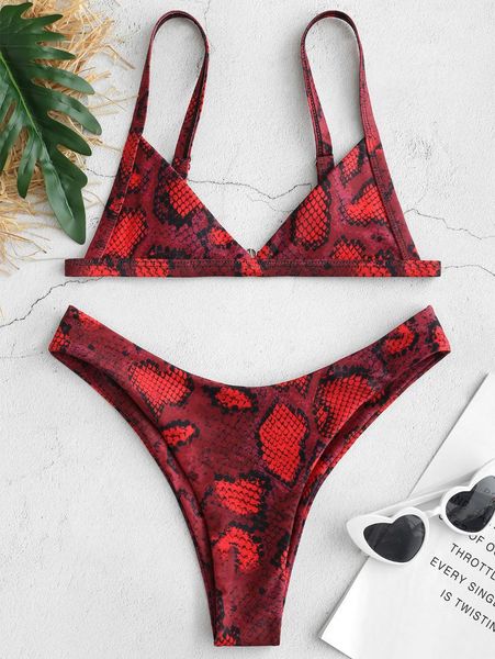 women's swimwear zaful snakeskin print bikini set push up bathing suit summer biquinis swimsuit female beachwear 4573, White;black
women's swimwear zaful snakeskin print bikini set push up bathing suit summer biquinis swimsuit female beachwear 4573, White;black