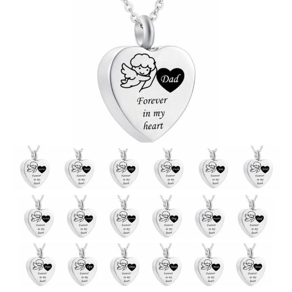 pendant necklaces dad mom pet forever in my heart cremation jewelry angel ashes keepsake memorial urn necklace stainless steel, Silver
pendant necklaces dad mom pet forever in my heart cremation jewelry angel ashes keepsake memorial urn necklace stainless steel, Silver