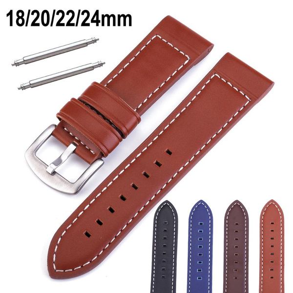 watch bands 18mm 20mm 22mm 24mm replacement leather band thread strap watchbands wrist belt bracelet with spring pins, Black;brown
watch bands 18mm 20mm 22mm 24mm replacement leather band thread strap watchbands wrist belt bracelet with spring pins, Black;brown