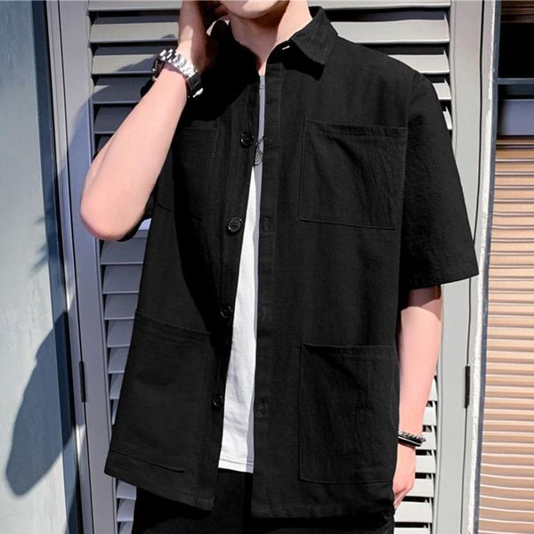 summer casual men cotton shirts tees turn-down collar slim fit 3 colors short sleeves plus size 5xl men's, White;black
summer casual men cotton shirts tees turn-down collar slim fit 3 colors short sleeves plus size 5xl men's, White;black