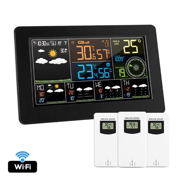 desk & table clocks digital clock weather station wifi with 3 sensor hygrometer wall watch barometr wireless indoor outdoor
desk & table clocks digital clock weather station wifi with 3 sensor hygrometer wall watch barometr wireless indoor outdoor