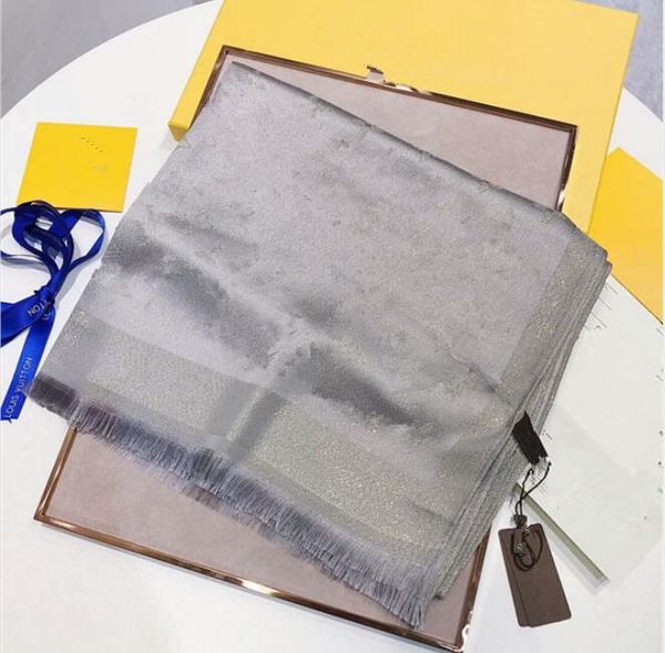2021 women four seasons autumn thin long silk wool scarf 180*70cm scarf shawl classic gold thread letter scarf, Blue;gray
2021 women four seasons autumn thin long silk wool scarf 180*70cm scarf shawl classic gold thread letter scarf, Blue;gray