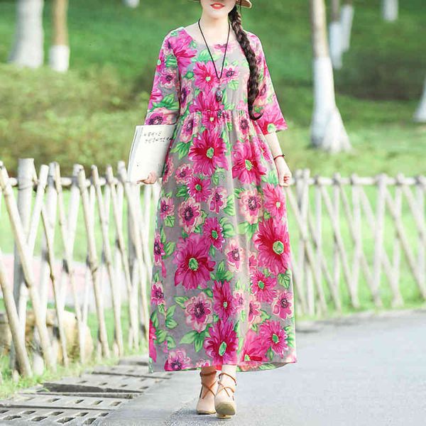 casual dresses ethnic floral print long dress women 3/4 sleeve tunic slim high waist o neck elegant ladies pink u8ze, Black;gray
casual dresses ethnic floral print long dress women 3/4 sleeve tunic slim high waist o neck elegant ladies pink u8ze, Black;gray