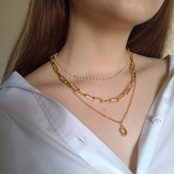 pendant necklaces fnio fashion multilayer portrait pearl pendants for women gold metal key heart necklace design jewelry gift, Silver
pendant necklaces fnio fashion multilayer portrait pearl pendants for women gold metal key heart necklace design jewelry gift, Silver