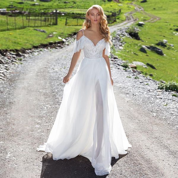 other wedding dresses boho white lace with short sleeves beach gowns v neck straps simple bridal open back
other wedding dresses boho white lace with short sleeves beach gowns v neck straps simple bridal open back