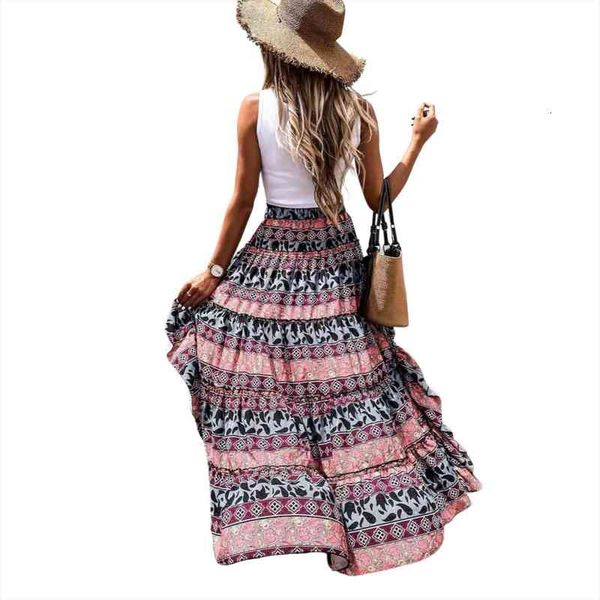 women irregular hem long skirt slim fit printed high waist elastic band skirt for summer, Black
women irregular hem long skirt slim fit printed high waist elastic band skirt for summer, Black