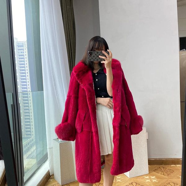 women's fur & faux 100cm long rex coat outwear garment large collar red plus 6xl 7xl size custom belt, Black
women's fur & faux 100cm long rex coat outwear garment large collar red plus 6xl 7xl size custom belt, Black