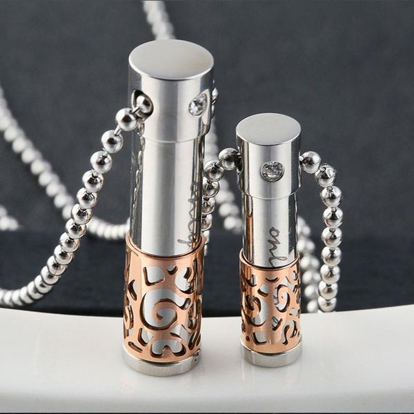 pendant necklaces 1 pc casual necklace memorial urn perfume bottle jewelry stainless steel exquisite gifts, Silver
pendant necklaces 1 pc casual necklace memorial urn perfume bottle jewelry stainless steel exquisite gifts, Silver