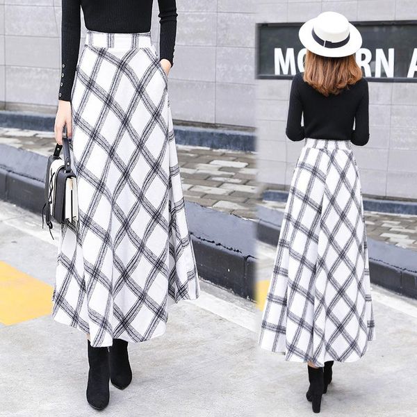 plaid skirts pocket check printing winter warm woolen black skirt women plus size autumn clothes
plaid skirts pocket check printing winter warm woolen black skirt women plus size autumn clothes