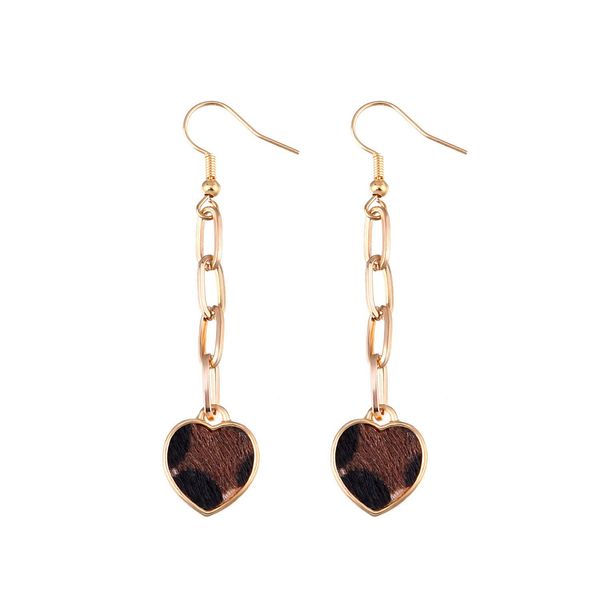 european and american fashion leopard love trend dangles women amazon creative personality earrings, Silver
european and american fashion leopard love trend dangles women amazon creative personality earrings, Silver