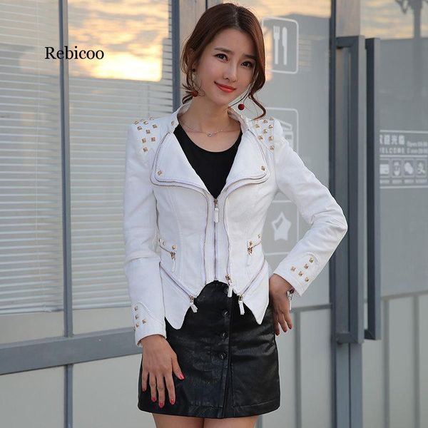 women's jackets women basic biker motorcycle korean punk short rivet dovetail jeans jacket coats streetwear female plus size, Black;brown
women's jackets women basic biker motorcycle korean punk short rivet dovetail jeans jacket coats streetwear female plus size, Black;brown