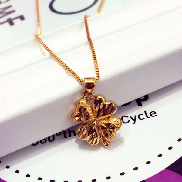 gold fashion four leaf clover pendant color luxury versatile eurodollar necklace, Black
gold fashion four leaf clover pendant color luxury versatile eurodollar necklace, Black