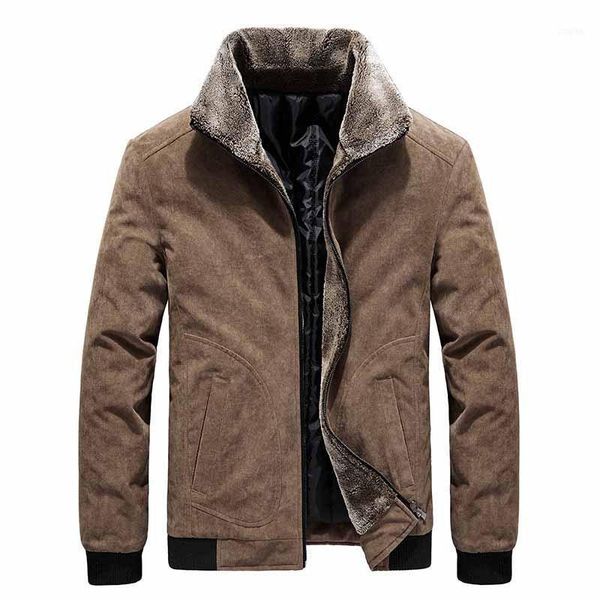 autumn winter men's lapel collar plush corduroy cotton large casual jacket solid parka men brand warm outwear fit coat male1, Black
autumn winter men's lapel collar plush corduroy cotton large casual jacket solid parka men brand warm outwear fit coat male1, Black