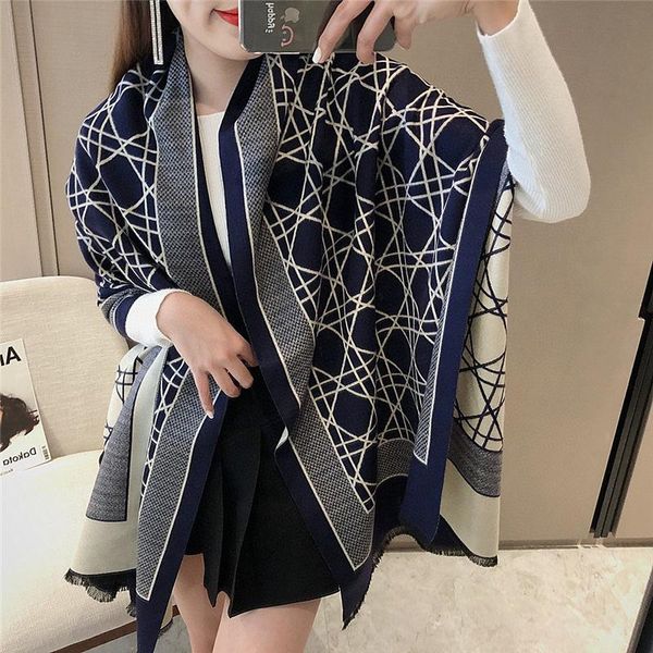 scarves warm cashmere women scarf plaid print foulard brand winter scarfs pashmina bufanda blanket shawls wraps, Blue;gray
scarves warm cashmere women scarf plaid print foulard brand winter scarfs pashmina bufanda blanket shawls wraps, Blue;gray