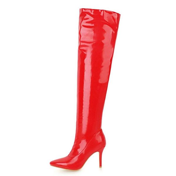 boots 2021 women mirror platform high thin heels over the knee long white autumn winter red black casual shoes
boots 2021 women mirror platform high thin heels over the knee long white autumn winter red black casual shoes