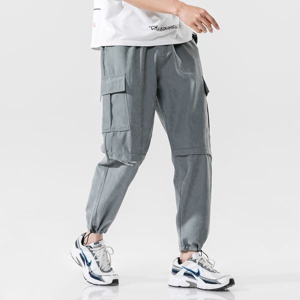 2021 new four seasons polyesterh hip hop casual mid cargo pants men pockets drawstring loose fit ankle length pants men, Black
2021 new four seasons polyesterh hip hop casual mid cargo pants men pockets drawstring loose fit ankle length pants men, Black