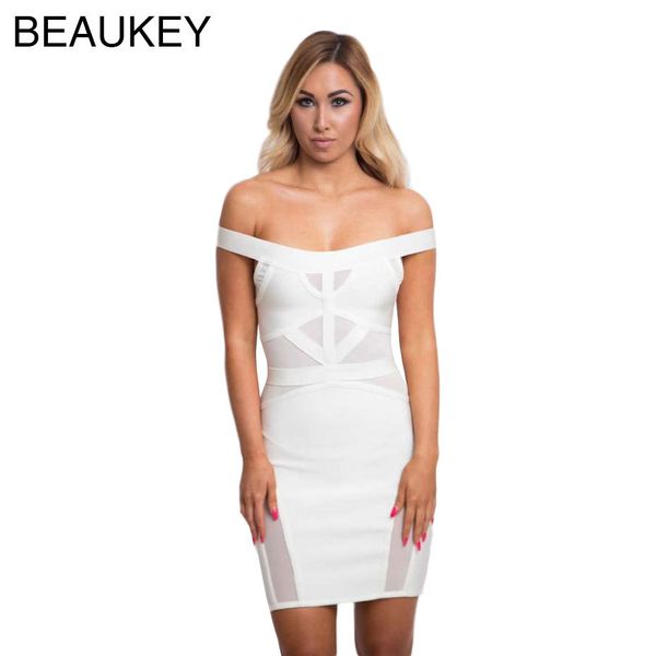white mesh off shoulder slash neck bodycon women rayon bandage dress 210414, Black;gray
white mesh off shoulder slash neck bodycon women rayon bandage dress 210414, Black;gray